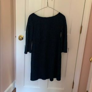 Dark green/blue knit dress